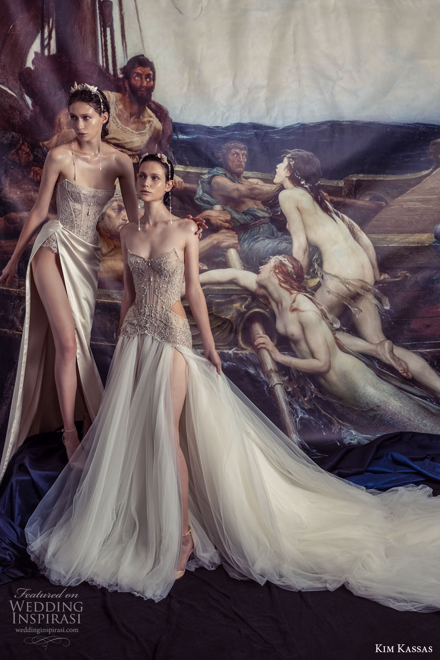 kim kassa couture fall 2022 bridal strapless sweetheart neckline heavily embellished bodice glamorous modified a line wedding dress slit skirt chaple train (2) mv kim kassa couture fall 2022 bridal strapless sweetheart neckline heavily embellished bodice glamorous modified a line wedding dress slit skirt chaple train (2) mv