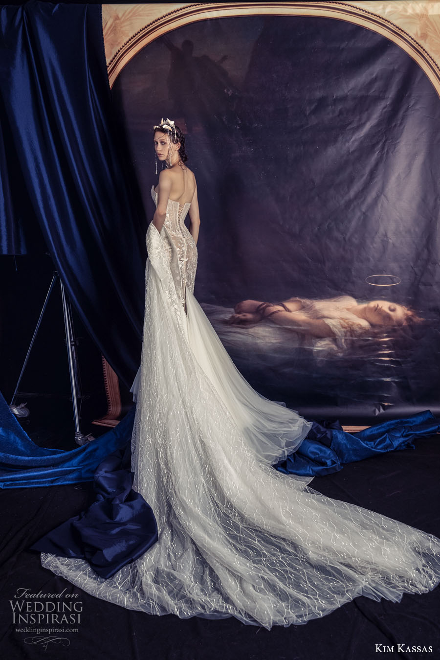 kim kassa couture fall 2022 bridal strapless v neck heavily embellished bodice glamorous mermaid wedding dress chapel train (3) bv kim kassa couture fall 2022 bridal strapless v neck heavily embellished bodice glamorous mermaid wedding dress chapel train (3) bv