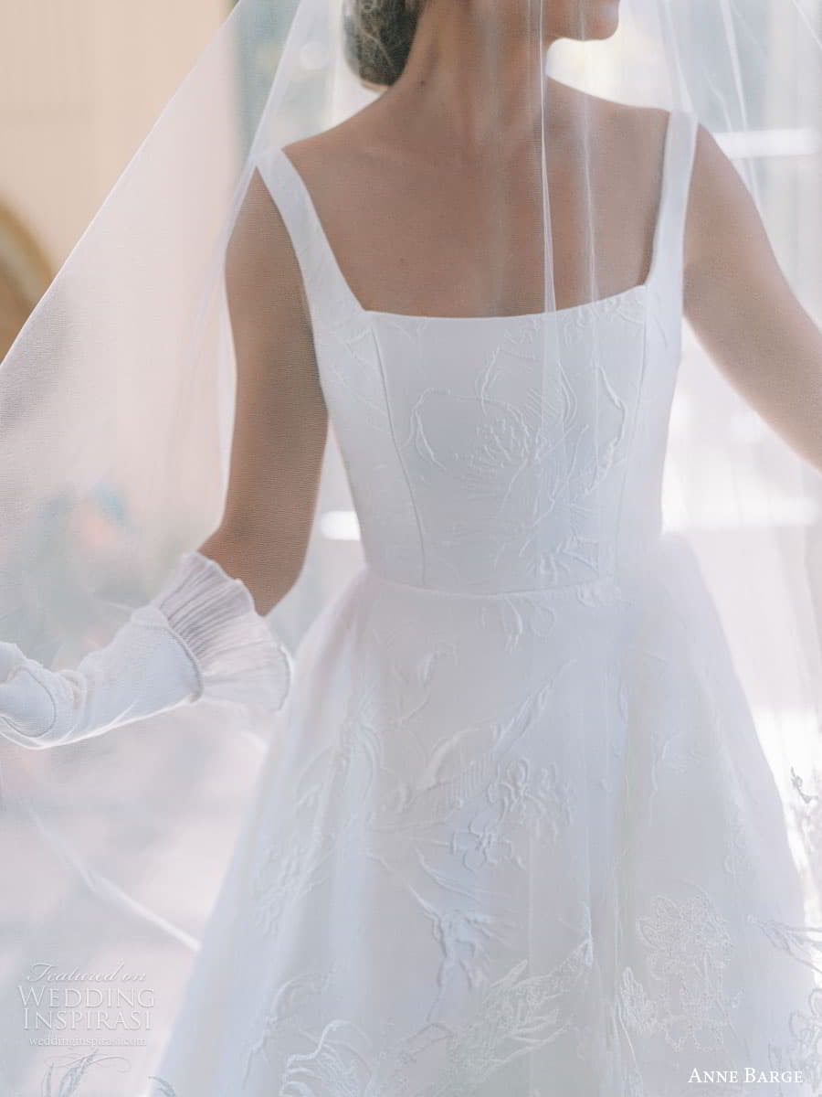 anne barge fall 2022 bridal sleeveless straps square neckline minimalist a line ball gown wedding dress (1) zv