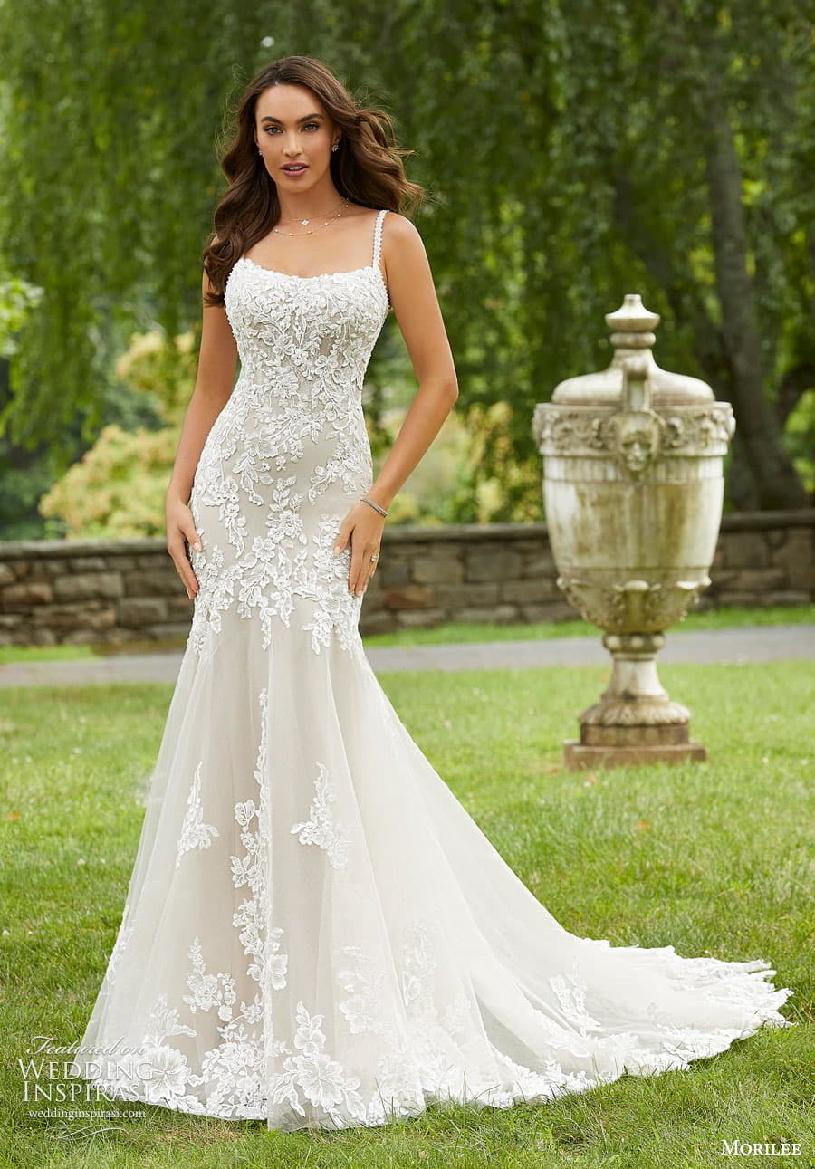 morilee fall 2022 bridal sleeveless straps straight across square neckline heavily embellished bodice fit flare mermaid wedding dress chapel train (20) mv morilee fall 2022 bridal sleeveless straps straight across square neckline heavily embellished bodice fit flare mermaid wedding dress chapel train (20) mv