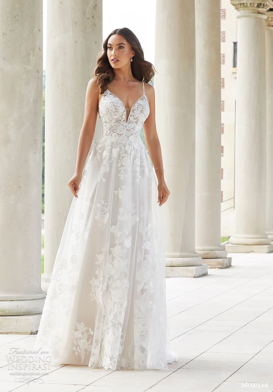 morilee fall 2022 bridal sleeveless straps sweetheart neckline fully embellished a line wedding dress chapel train (18) mv morilee fall 2022 bridal sleeveless straps sweetheart neckline fully embellished a line wedding dress chapel train (18) mv