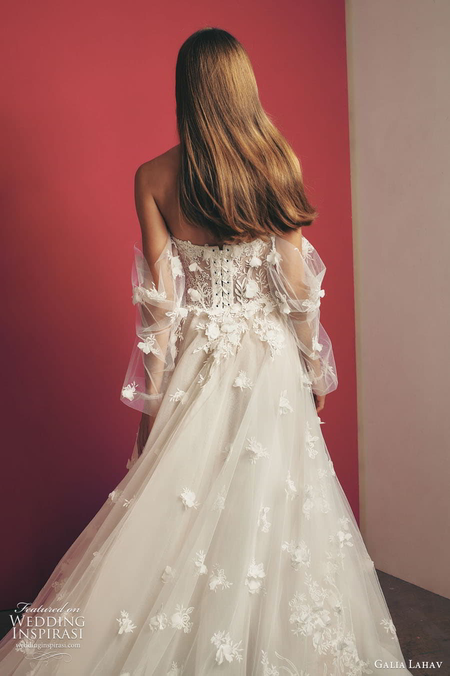 galia lahav fall 2022 gala bridal detached sheer bishop puff sleeve split sweetheart neckline fully embellished a line ball gown wedding dress chapel train (5) zbv galia lahav fall 2022 gala bridal detached sheer bishop puff sleeve split sweetheart neckline fully embellished a line ball gown wedding dress chapel train (5) zbv