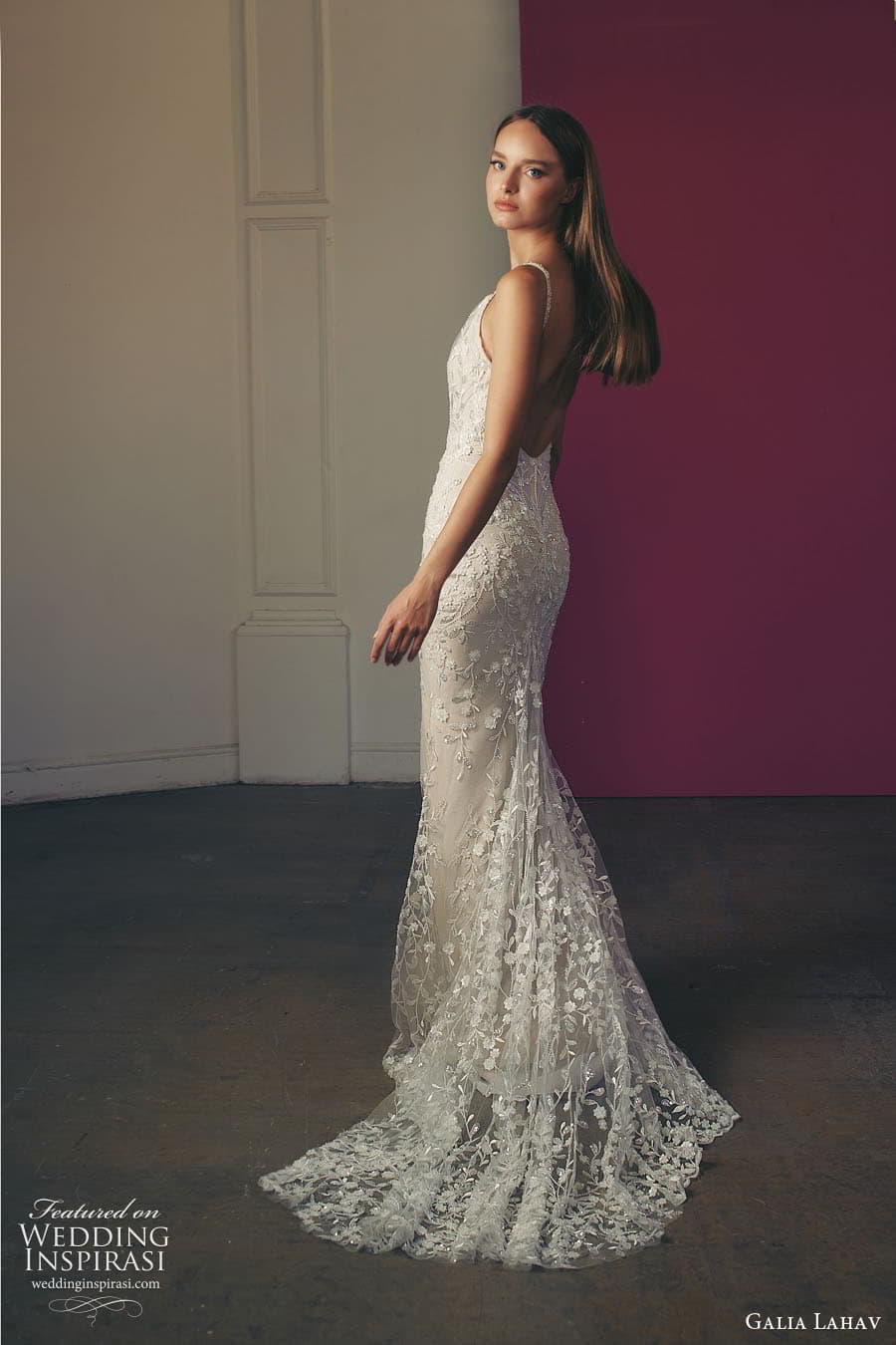 galia lahav fall 2022 gala bridal sleeveless plunging neckline fully embellished sheath wedding dress chapel train (7) bv galia lahav fall 2022 gala bridal sleeveless plunging neckline fully embellished sheath wedding dress chapel train (7) bv