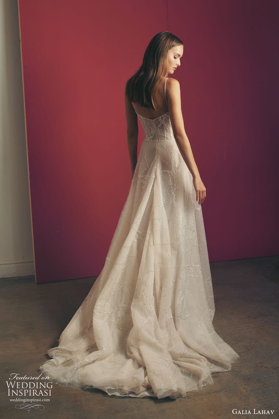 galia lahav fall 2022 gala bridal sleeveless straps semi sweetheart neckline fully embellished a line ball gown wedding dress chapel train (4) bv galia lahav fall 2022 gala bridal sleeveless straps semi sweetheart neckline fully embellished a line ball gown wedding dress chapel train (4) bv