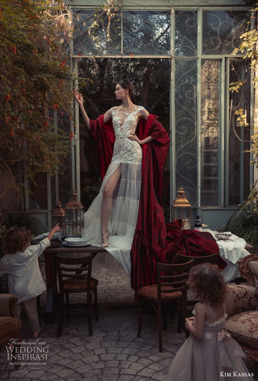 kim kassas couture spring 2023 bridal cap sleeve v neckline embellished bodice fit flare wedding dress chapel train (4) mv kim kassas couture spring 2023 bridal cap sleeve v neckline embellished bodice fit flare wedding dress chapel train (4) mv