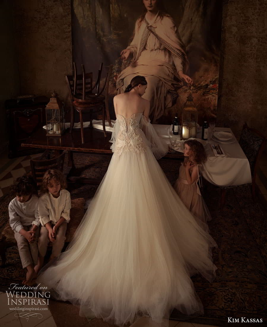 kim kassas couture spring 2023 bridal off shoulder billowy long sleeves semi sweetheart neckline embellished bodice a line wedding dress chapel train (6) bv kim kassas couture spring 2023 bridal off shoulder billowy long sleeves semi sweetheart neckline embellished bodice a line wedding dress chapel train (6) bv