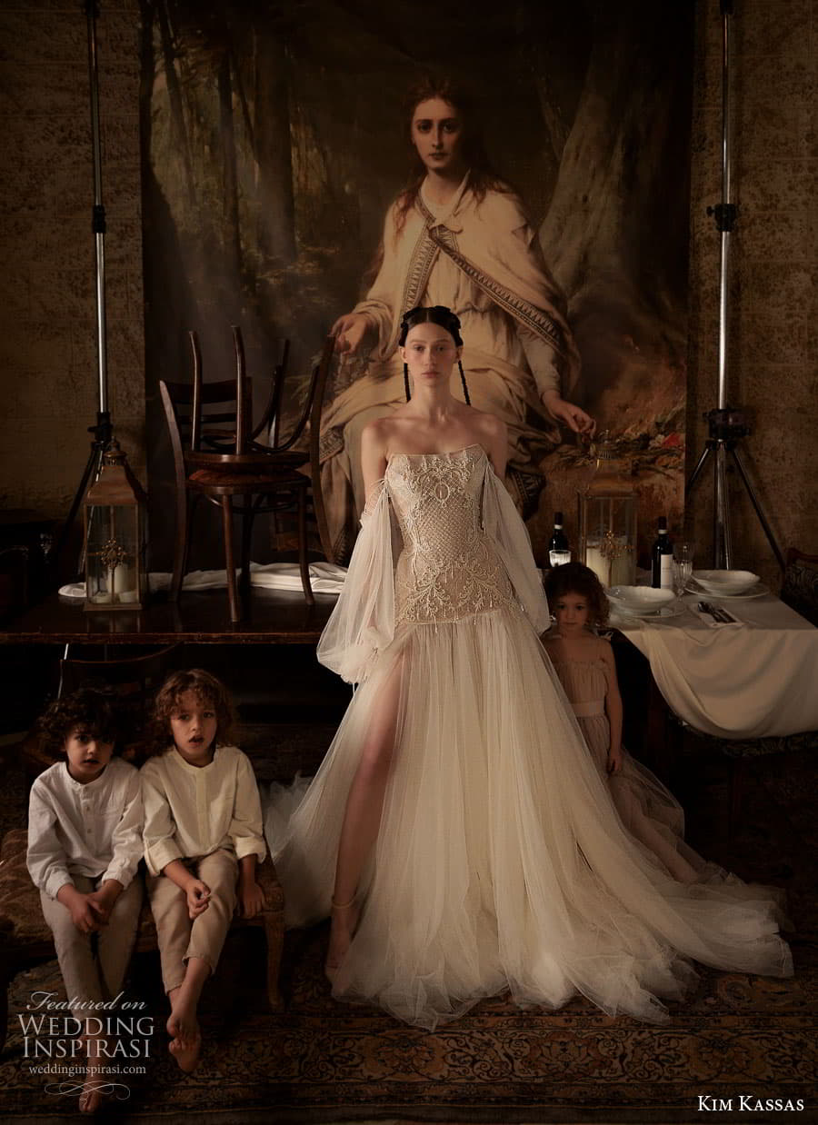 kim kassas couture spring 2023 bridal off shoulder billowy long sleeves semi sweetheart neckline embellished bodice a line wedding dress chapel train (6) mv kim kassas couture spring 2023 bridal off shoulder billowy long sleeves semi sweetheart neckline embellished bodice a line wedding dress chapel train (6) mv