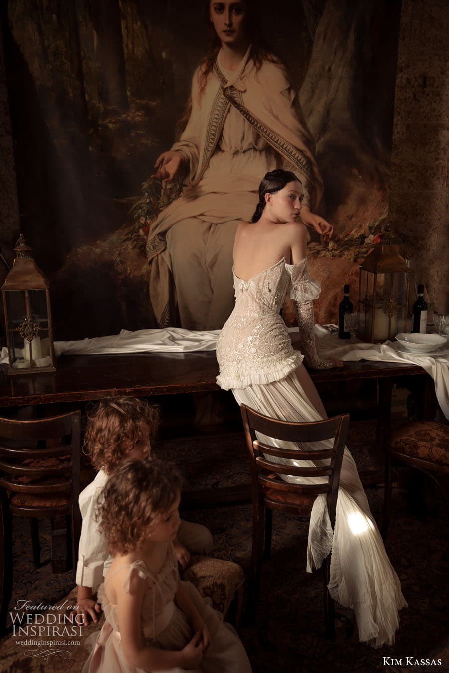 kim kassas couture spring 2023 bridal off shoulder long puff sleeve semi sweetheart neckline embellished short wedidng dress chapel train (12) zbv kim kassas couture spring 2023 bridal off shoulder long puff sleeve semi sweetheart neckline embellished short wedidng dress chapel train (12) zbv