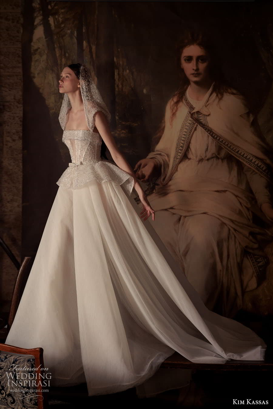 kim kassas couture spring 2023 bridal strapless straight across neckline embellished bodice a line ball gown wedding dress chapel train (3) mv kim kassas couture spring 2023 bridal strapless straight across neckline embellished bodice a line ball gown wedding dress chapel train (3) mv