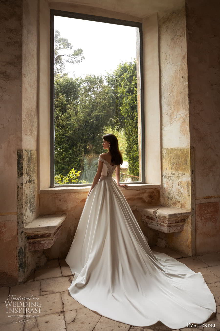 eva lendel 2023 bridal embellished a line ball gown wedding dress chapel train Primrose 2 (6)