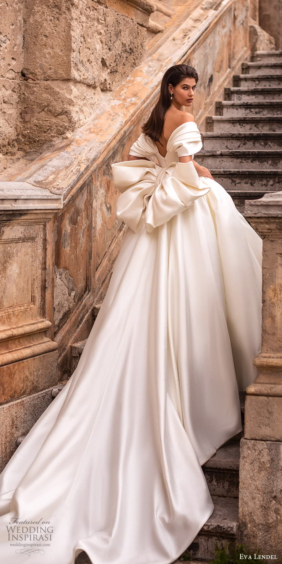 eva lendel 2023 bridal off shoulder sleeves sweetheart neckline a line ball gown wedding dress (3) lv