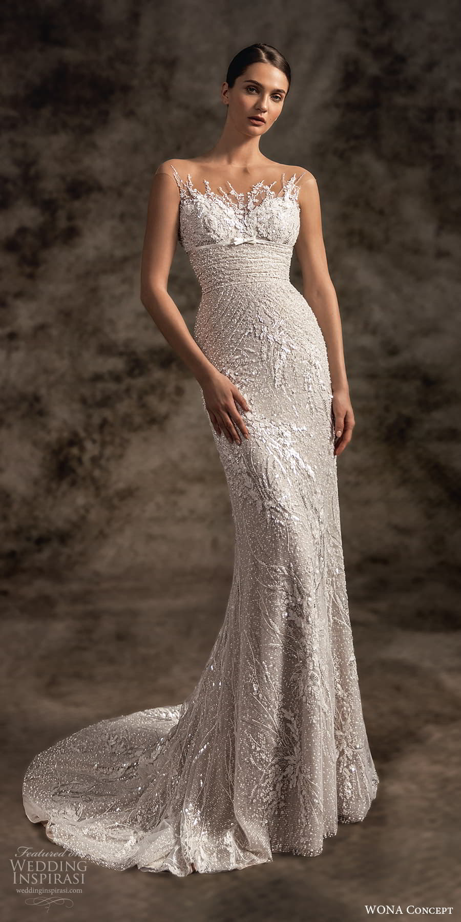 wona concept 2023 bridal sleeveless illusion strap fully embellished sheath wedding dress chapel train (15) mv wona concept 2023 bridal sleeveless illusion strap fully embellished sheath wedding dress chapel train (15) mv