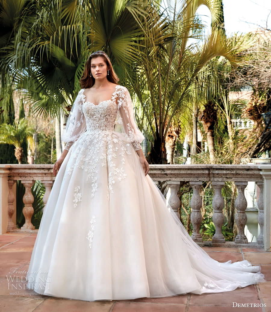 demetrios 2023 bridal long sleeve sleeveless strapless sweetheart neckline romantic lace a line ball gown wedding dress chapel train 1202 1 demetrios 2023 bridal long sleeve sleeveless strapless sweetheart neckline romantic lace a line ball gown wedding dress chapel train 1202 1