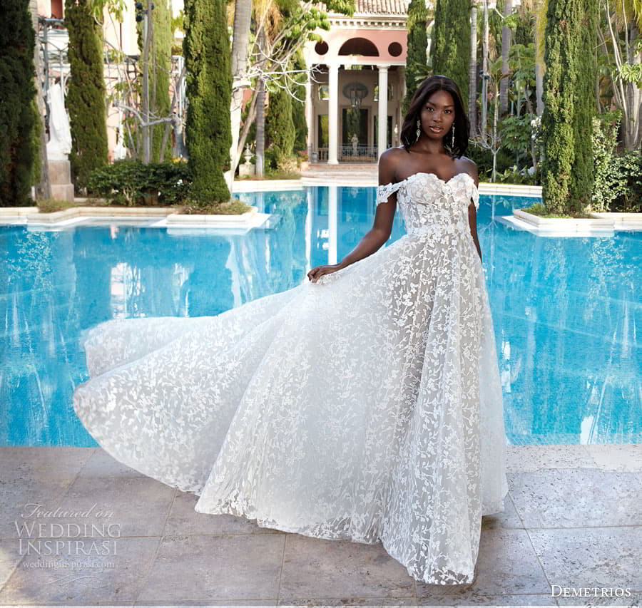 demetrios 2023 bridal long sleeve sleeveless strapless sweetheart neckline romantic lace a line ball gown wedding dress chapel train 1205 1 demetrios 2023 bridal long sleeve sleeveless strapless sweetheart neckline romantic lace a line ball gown wedding dress chapel train 1205 1
