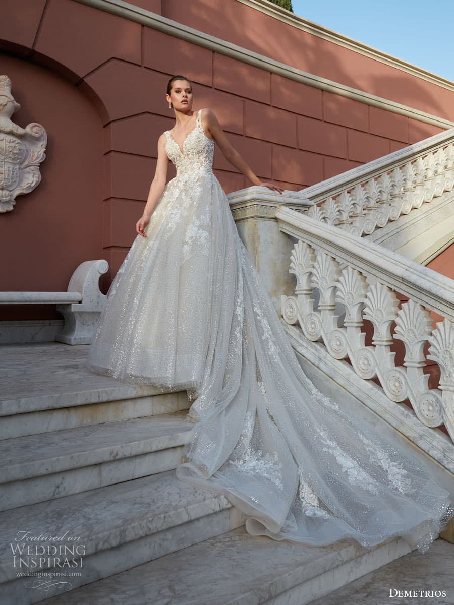 demetrios 2023 bridal long sleeve sleeveless strapless sweetheart neckline romantic lace a line ball gown wedding dress chapel train 1216 2 demetrios 2023 bridal long sleeve sleeveless strapless sweetheart neckline romantic lace a line ball gown wedding dress chapel train 1216 2