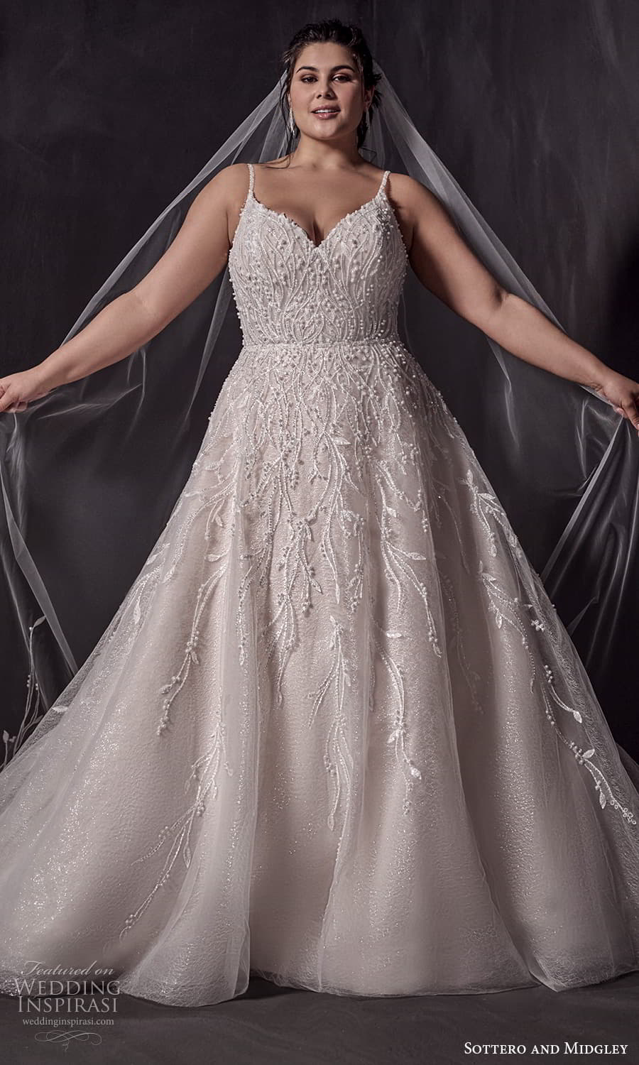 sottero midgley fall 2022 bridal sleeveless strap sweetheart neckline fully embellished a line ball gown wedding dress chapel train veil (13) mv sottero midgley fall 2022 bridal sleeveless strap sweetheart neckline fully embellished a line ball gown wedding dress chapel train veil (13) mv