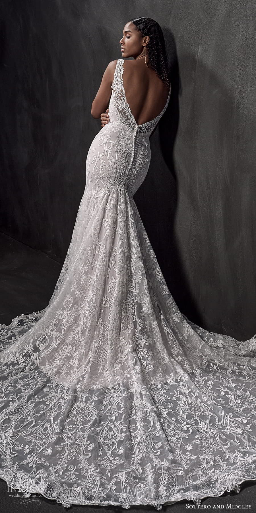 sottero midgley fall 2022 bridal sleeveless straps plunging v necklne fully embellished lace fit flare wedding dress chapel train v back (10) bv sottero midgley fall 2022 bridal sleeveless straps plunging v necklne fully embellished lace fit flare wedding dress chapel train v back (10) bv