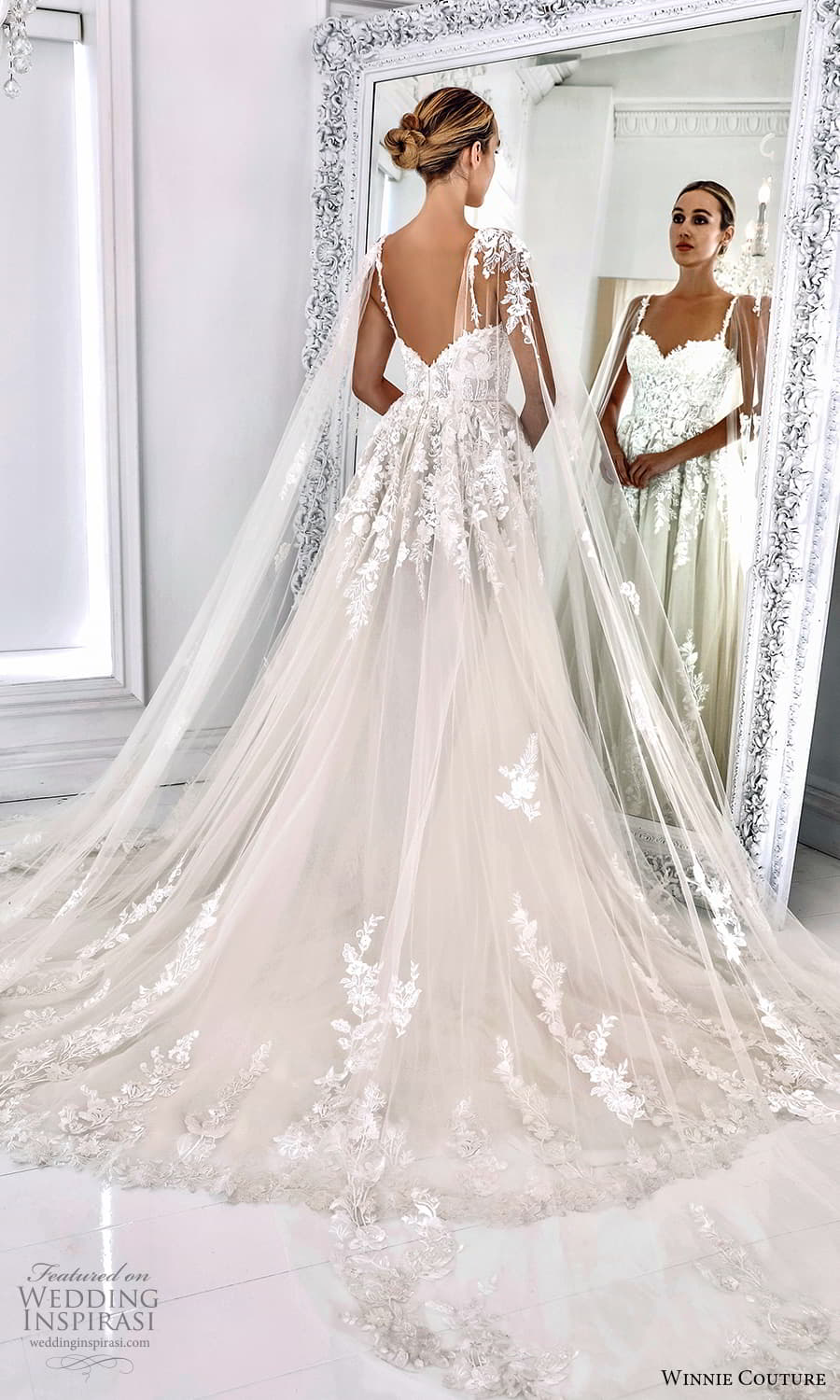 winnie couture 2022 bridal angel cape sleeve strap sweetheart neckline embelished lace bodice a line ball gown wedding dress chapel train (6) bv winnie couture 2022 bridal angel cape sleeve strap sweetheart neckline embelished lace bodice a line ball gown wedding dress chapel train (6) bv