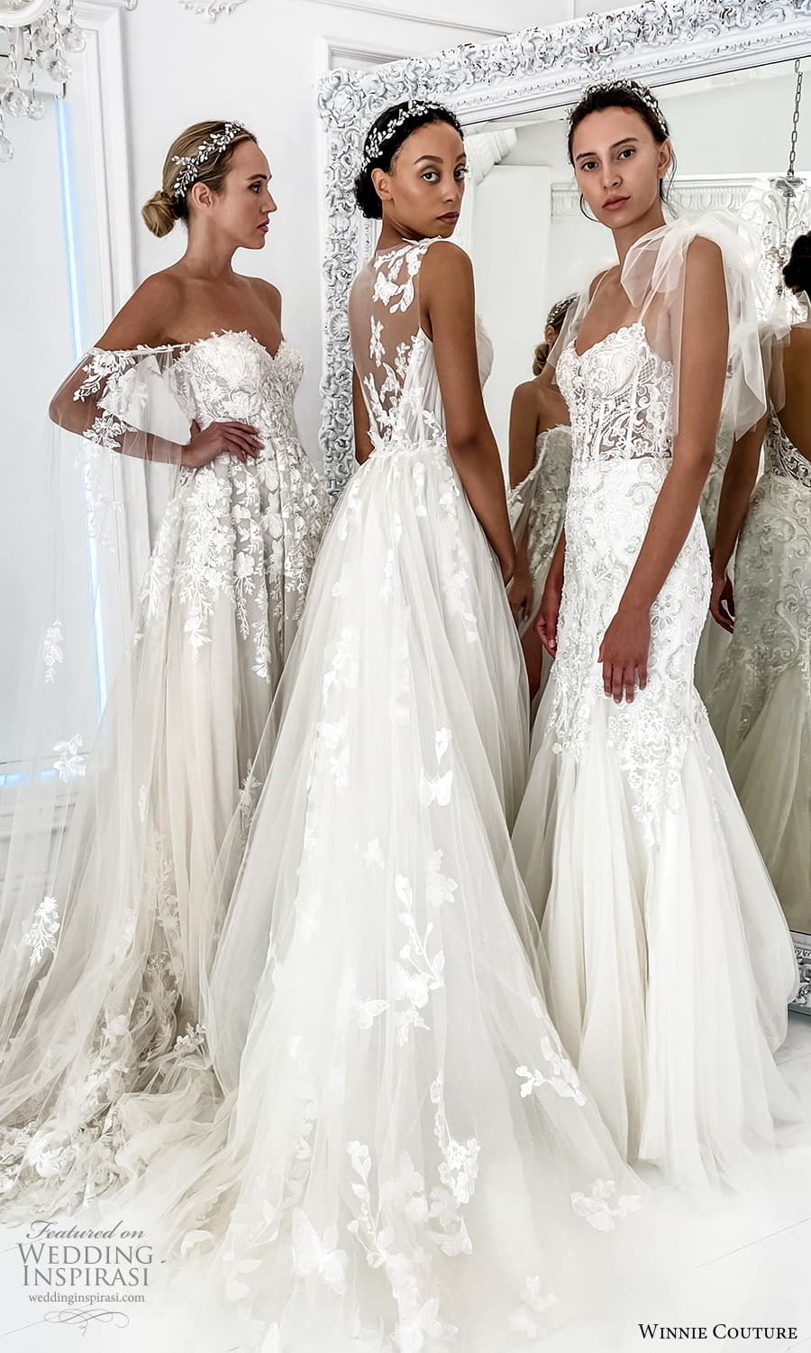 winnie couture 2022 bridal strrap sleeveless flutter sleeve v sweetheart neckline romantic lace fit flare a line ball gown wedding dress chapel train (2) bv winnie couture 2022 bridal strrap sleeveless flutter sleeve v sweetheart neckline romantic lace fit flare a line ball gown wedding dress chapel train (2) bv