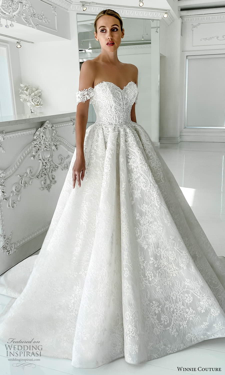 winnie couture 2022 bridal swag sleeve off shoulder strap sweetheart neckline fully embellished lace a line ball gown wedding dress chapel train (9) mv winnie couture 2022 bridal swag sleeve off shoulder strap sweetheart neckline fully embellished lace a line ball gown wedding dress chapel train (9) mv
