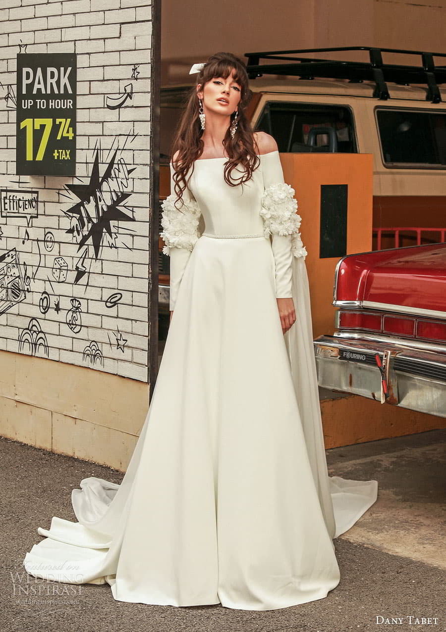 dany tabet 2022 bridal strap sleeveless strapless sweetheart straight across v neckline romantic minimalist a line ball gown wedding dress chapel train faye front dany tabet 2022 bridal strap sleeveless strapless sweetheart straight across v neckline romantic minimalist a line ball gown wedding dress chapel train faye front