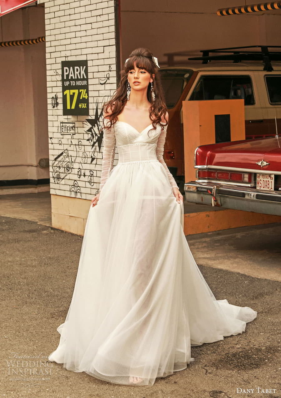 dany tabet 2022 bridal strap sleeveless strapless sweetheart straight across v neckline romantic minimalist a line ball gown wedding dress chapel train gena front dany tabet 2022 bridal strap sleeveless strapless sweetheart straight across v neckline romantic minimalist a line ball gown wedding dress chapel train gena front