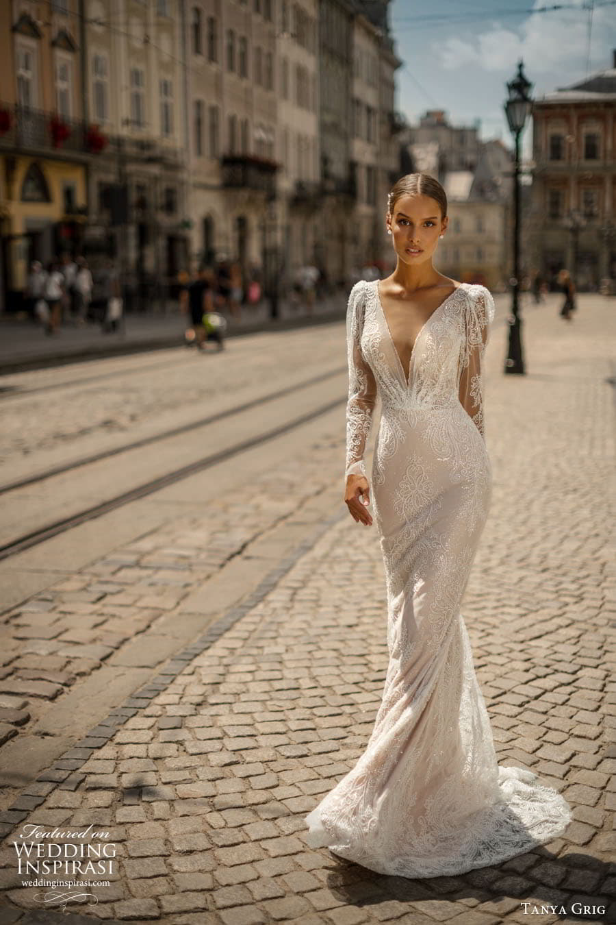 tanya grig 2023 bridal illusion long sleeve sweetheart v neckline a line ball gown sheath wedding dress chapel train louise 1 tanya grig 2023 bridal illusion long sleeve sweetheart v neckline a line ball gown sheath wedding dress chapel train louise 1