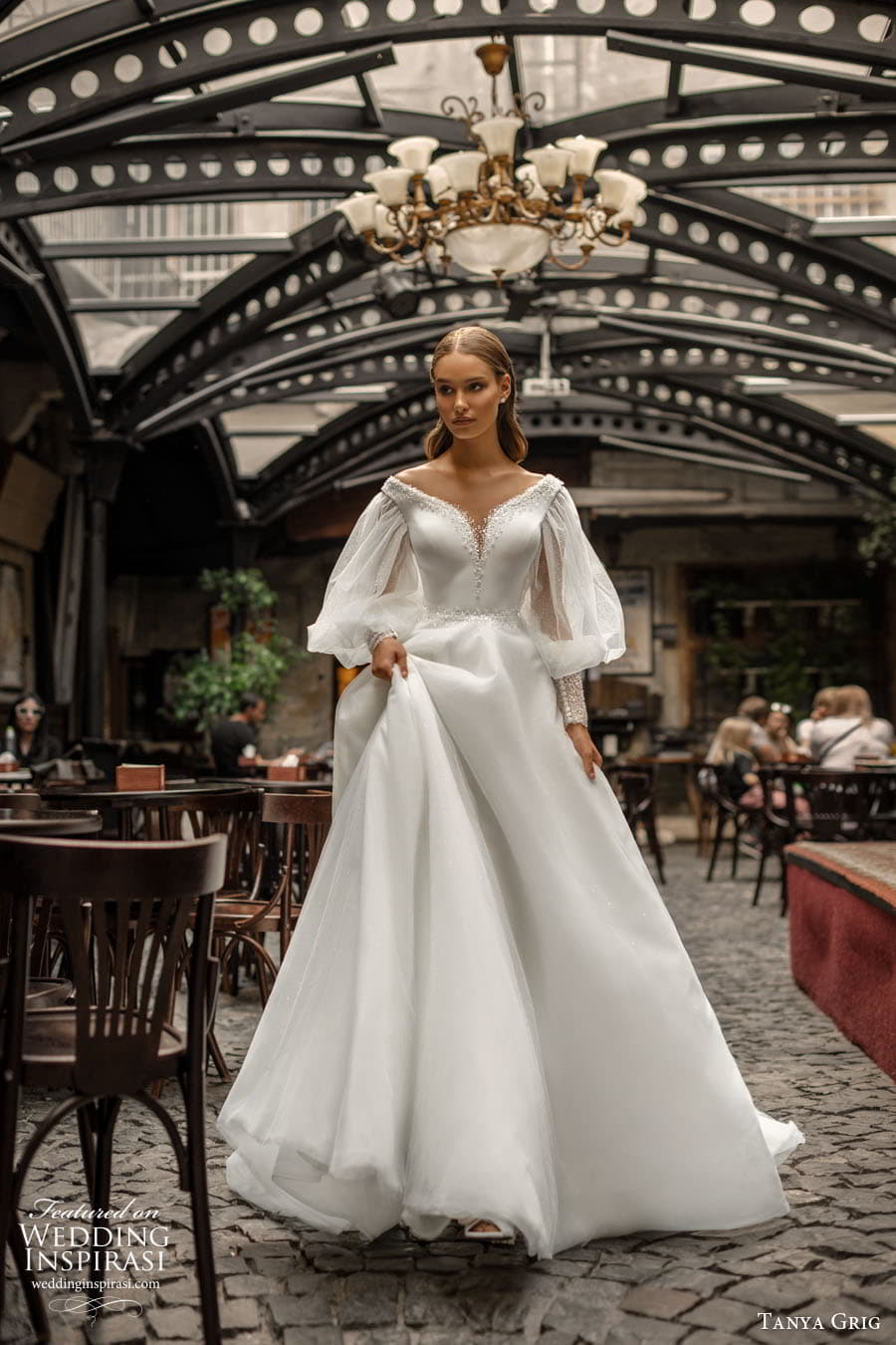 tanya grig 2023 bridal illusion long sleeve sweetheart v neckline a line ball gown sheath wedding dress chapel train monica 3 tanya grig 2023 bridal illusion long sleeve sweetheart v neckline a line ball gown sheath wedding dress chapel train monica 3