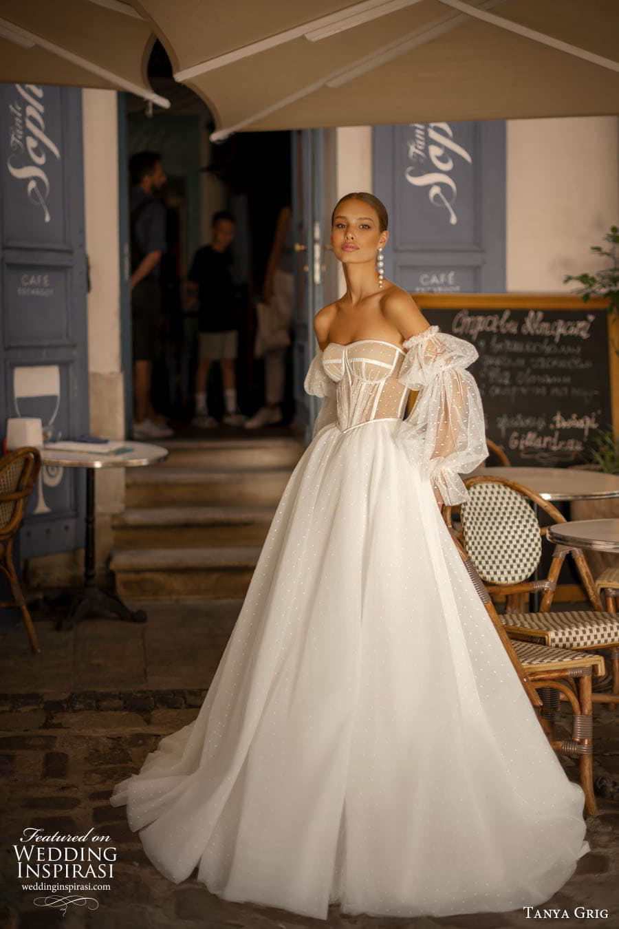 tanya grig 2023 bridal illusion long sleeve sweetheart v neckline a line ball gown sheath wedding dress chapel train ophelia 1 tanya grig 2023 bridal illusion long sleeve sweetheart v neckline a line ball gown sheath wedding dress chapel train ophelia 1