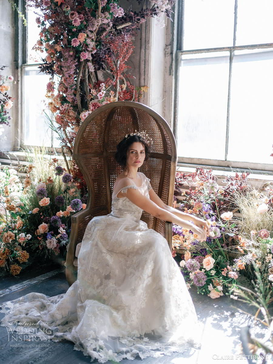 claire pettibone 2023 couture bridal sleeveless puff sleeve v sweetheart neckline a line ball gown wedding dress chapel train 024 vermeil claire pettibone 2023 couture bridal sleeveless puff sleeve v sweetheart neckline a line ball gown wedding dress chapel train 024 vermeil