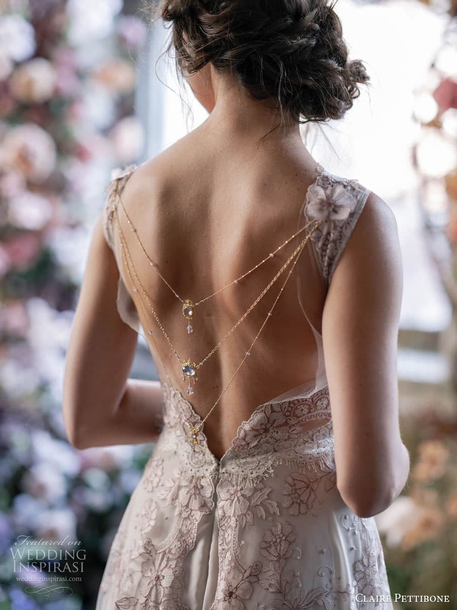 pairings: Claire Pettibone's Romantic Wedding Dream Gowns — Justine M  Couture Bridal Veils, Jewelry and Accessories