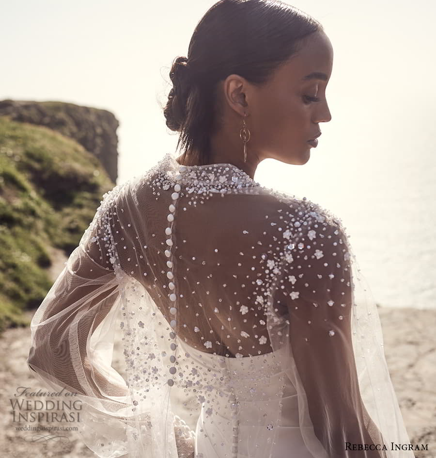 rebecca ingram spring 2023 bridal sheer long sleeve sweetheart neckline modern sheath wedding dress chapel train zbv rebecca ingram spring 2023 bridal sheer long sleeve sweetheart neckline modern sheath wedding dress chapel train zbv