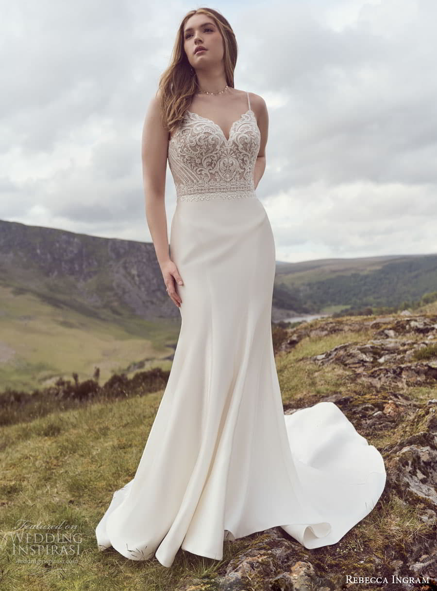 rebecca ingram spring 2023 bridal sleeveless sweetheart neckline lorraine ann fit and flare wedding dress chapel train rs1415 i rebecca ingram spring 2023 bridal sleeveless sweetheart neckline lorraine ann fit and flare wedding dress chapel train rs1415 i