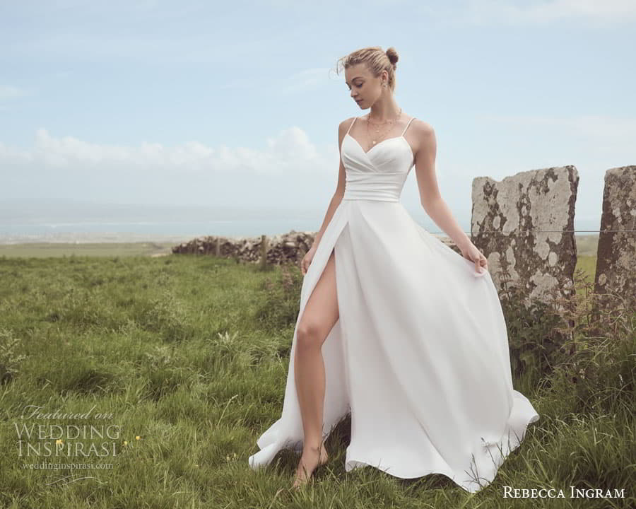 rebecca ingram spring 2023 bridal sleeveless sweetheart neckline sophie a line wedding dress slit skirt chapel train mv (1) rebecca ingram spring 2023 bridal sleeveless sweetheart neckline sophie a line wedding dress slit skirt chapel train mv (1)