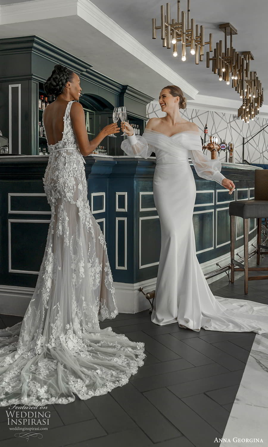 anna georgina 2023 bridal sleeveless strap square neckline fully embellished sheath wedding dress chapel train (3) bv 