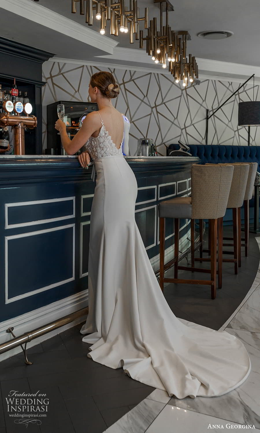 anna georgina 2023 bridal sleeveless thin strap plunging v neckline embellished bodice clean skirt sheath wedding dress chapel train (5) bv anna georgina 2023 bridal sleeveless thin strap plunging v neckline embellished bodice clean skirt sheath wedding dress chapel train (5) bv