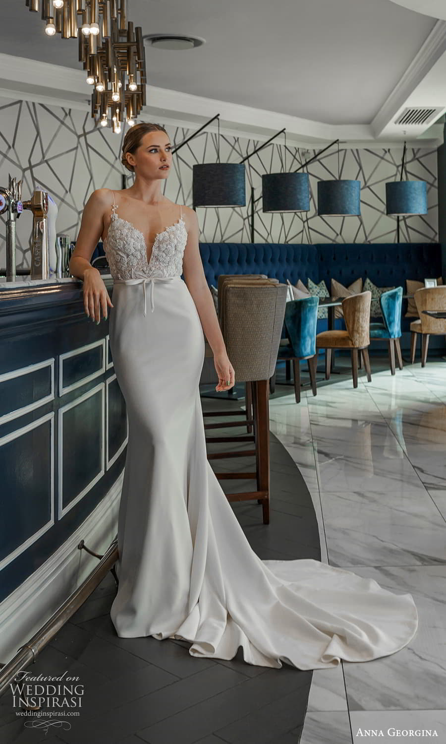 anna georgina 2023 bridal sleeveless thin strap plunging v neckline embellished bodice clean skirt sheath wedding dress chapel train (5) mv anna georgina 2023 bridal sleeveless thin strap plunging v neckline embellished bodice clean skirt sheath wedding dress chapel train (5) mv