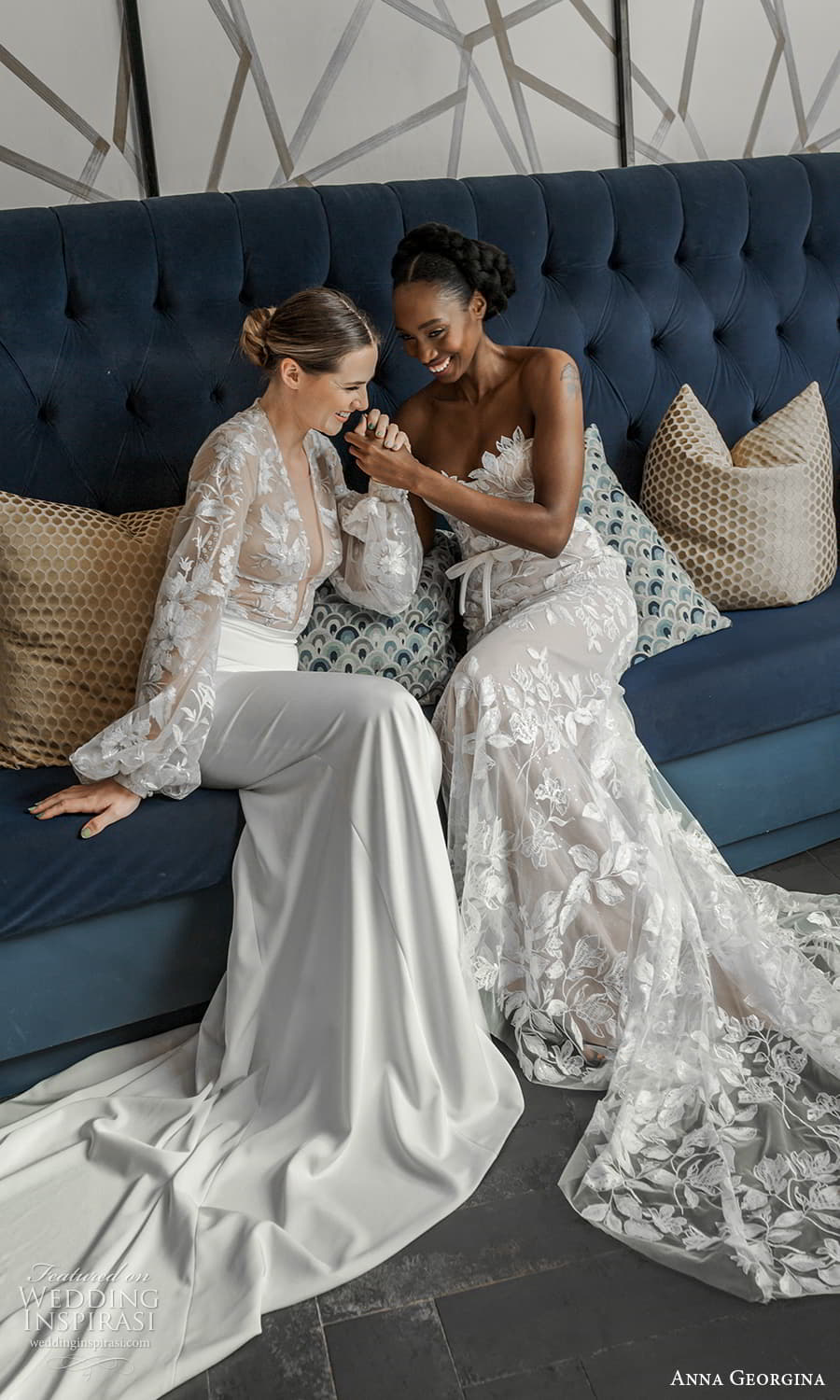 anna georgina 2023 bridal strapless long sleeve v sweetheart neckline lace sheath wedding dress chapel train (multi) mv anna georgina 2023 bridal strapless long sleeve v sweetheart neckline lace sheath wedding dress chapel train (multi) mv