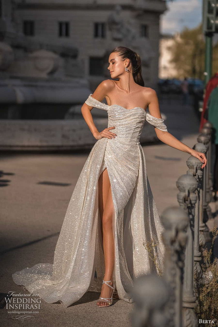 berta fall 2023 bridal detached sleeve sleeveless v sweetheart scoop neckline a line ball gown wedding dress chapel train 113 (3)