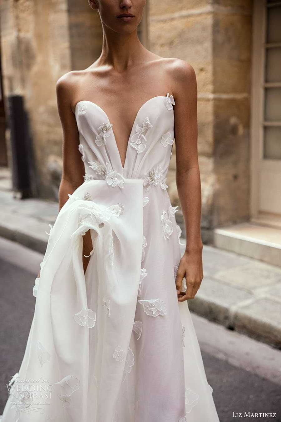 liz martinez fall 2023 bridal strapless sleeveless sweetheart neckline embellished a line ball gown wedding dress chapel train joan 2 liz martinez fall 2023 bridal strapless sleeveless sweetheart neckline embellished a line ball gown wedding dress chapel train joan 2