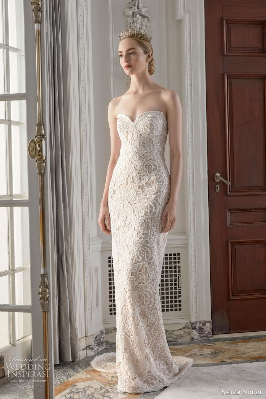 sareh nouri fall 2023 bridal sleeveless off shoulder strap sweetheart straight neckline fit flare a line ball gown wedding dress chapel train napoli sareh nouri fall 2023 bridal sleeveless off shoulder strap sweetheart straight neckline fit flare a line ball gown wedding dress chapel train napoli