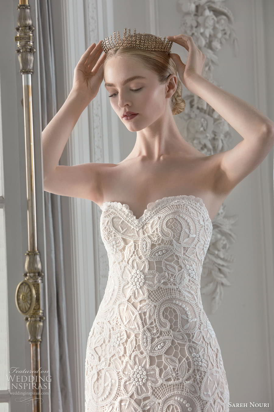 sareh nouri fall 2023 bridal sleeveless off shoulder strap sweetheart straight neckline fit flare a line ball gown wedding dress chapel train napoli1 sareh nouri fall 2023 bridal sleeveless off shoulder strap sweetheart straight neckline fit flare a line ball gown wedding dress chapel train napoli1