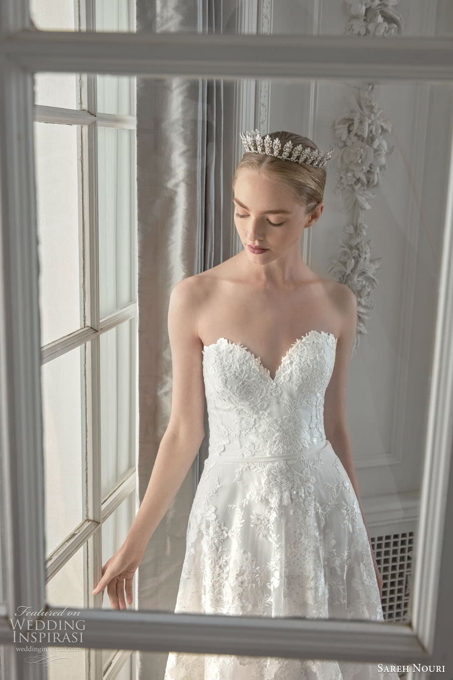 sareh nouri fall 2023 bridal sleeveless off shoulder strap sweetheart straight neckline fit flare a line ball gown wedding dress chapel train siena (1) sareh nouri fall 2023 bridal sleeveless off shoulder strap sweetheart straight neckline fit flare a line ball gown wedding dress chapel train siena (1)