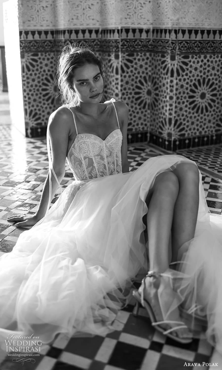 arava polak fall 2023 bridal sleeveless thin straps sweetheart neckline embellished bodice a line wedding dress chapel train (10) zv arava polak fall 2023 bridal sleeveless thin straps sweetheart neckline embellished bodice a line wedding dress chapel train (10) zv