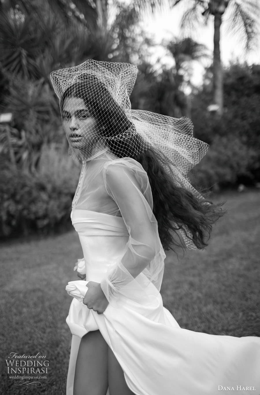 dana harel fall 2023 bridal sheer puff sleeve sweetheart high neckline clean minimalist a line wedding dress chapel train (10) zsv dana harel fall 2023 bridal sheer puff sleeve sweetheart high neckline clean minimalist a line wedding dress chapel train (10) zsv