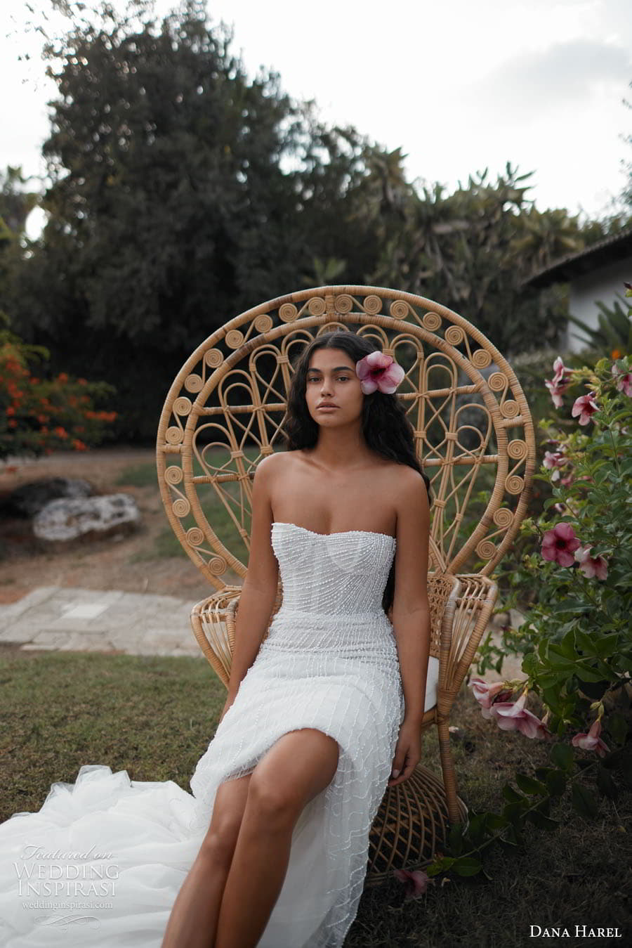 dana harel fall 2023 bridal strapless sweetheart neckline heavily embellished bodice a line fit flare wedding dress chapel train (8) zv dana harel fall 2023 bridal strapless sweetheart neckline heavily embellished bodice a line fit flare wedding dress chapel train (8) zv