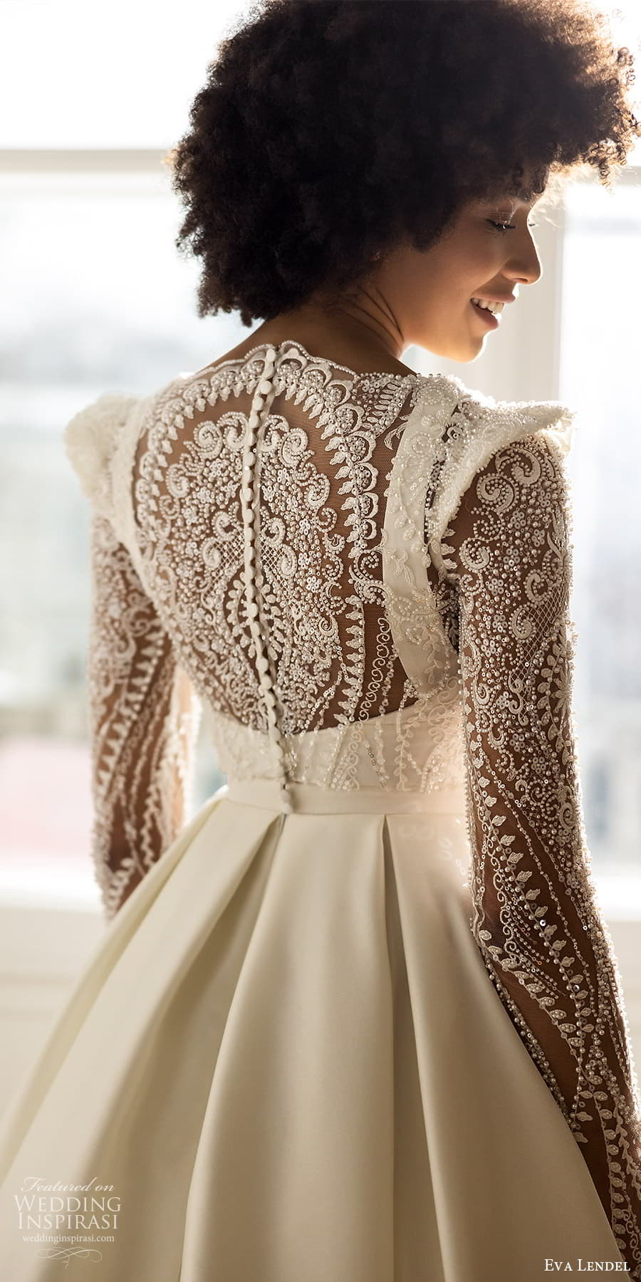 eva lendel fall 2023 bridal sheer long sleeve v neckline embellished bodice clean skirt a line ball gown wedding dress chapel train (2) zbv eva lendel fall 2023 bridal sheer long sleeve v neckline embellished bodice clean skirt a line ball gown wedding dress chapel train (2) zbv