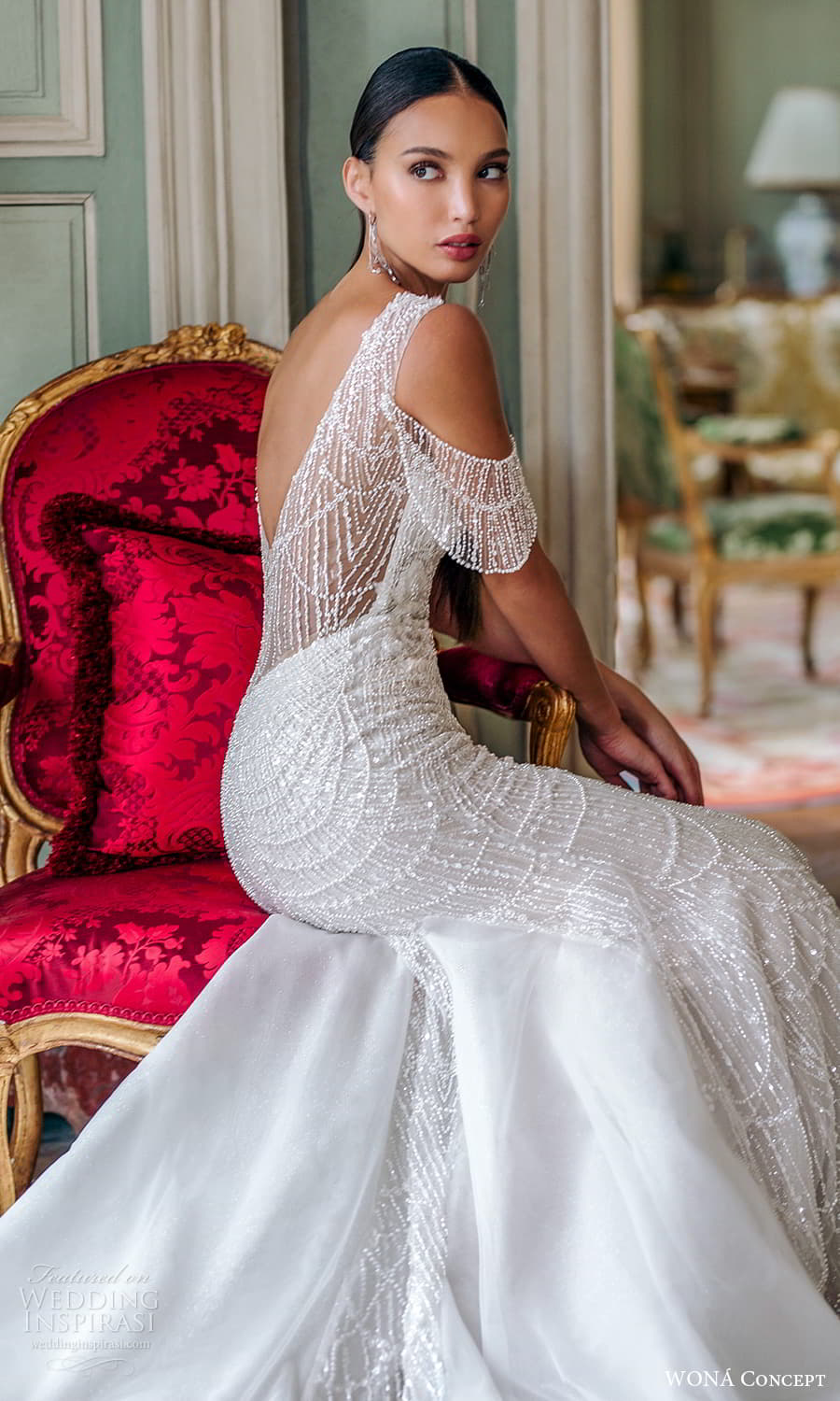 wona atelier 2023 bridal flutter sleeve sweetheart neckline fully embellished sheath wedding dress chapel train (11) zbv wona atelier 2023 bridal flutter sleeve sweetheart neckline fully embellished sheath wedding dress chapel train (11) zbv