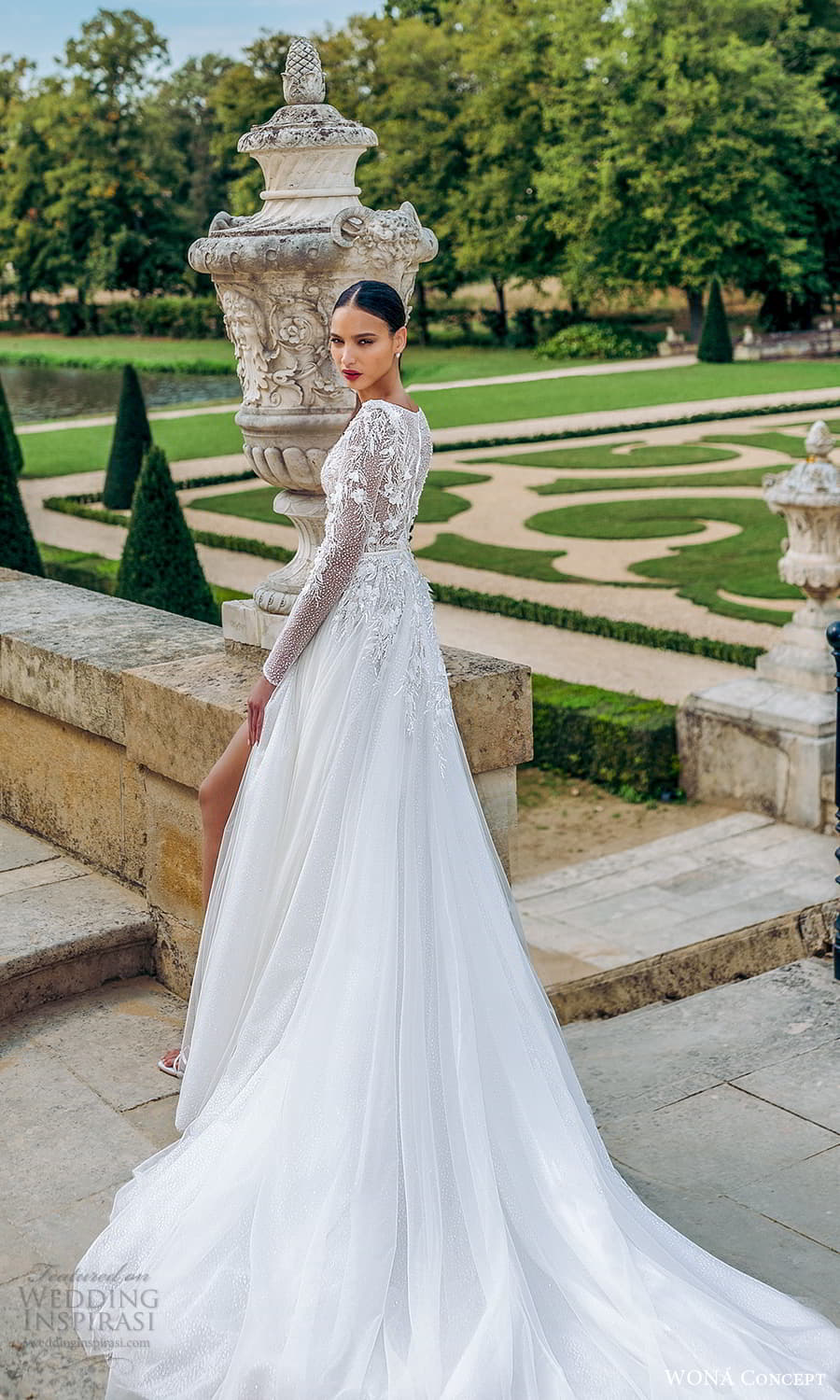 wona atelier 2023 bridal long sleeve v neckline embellished bodice a line wedding dress chapel train (14) bv wona atelier 2023 bridal long sleeve v neckline embellished bodice a line wedding dress chapel train (14) bv