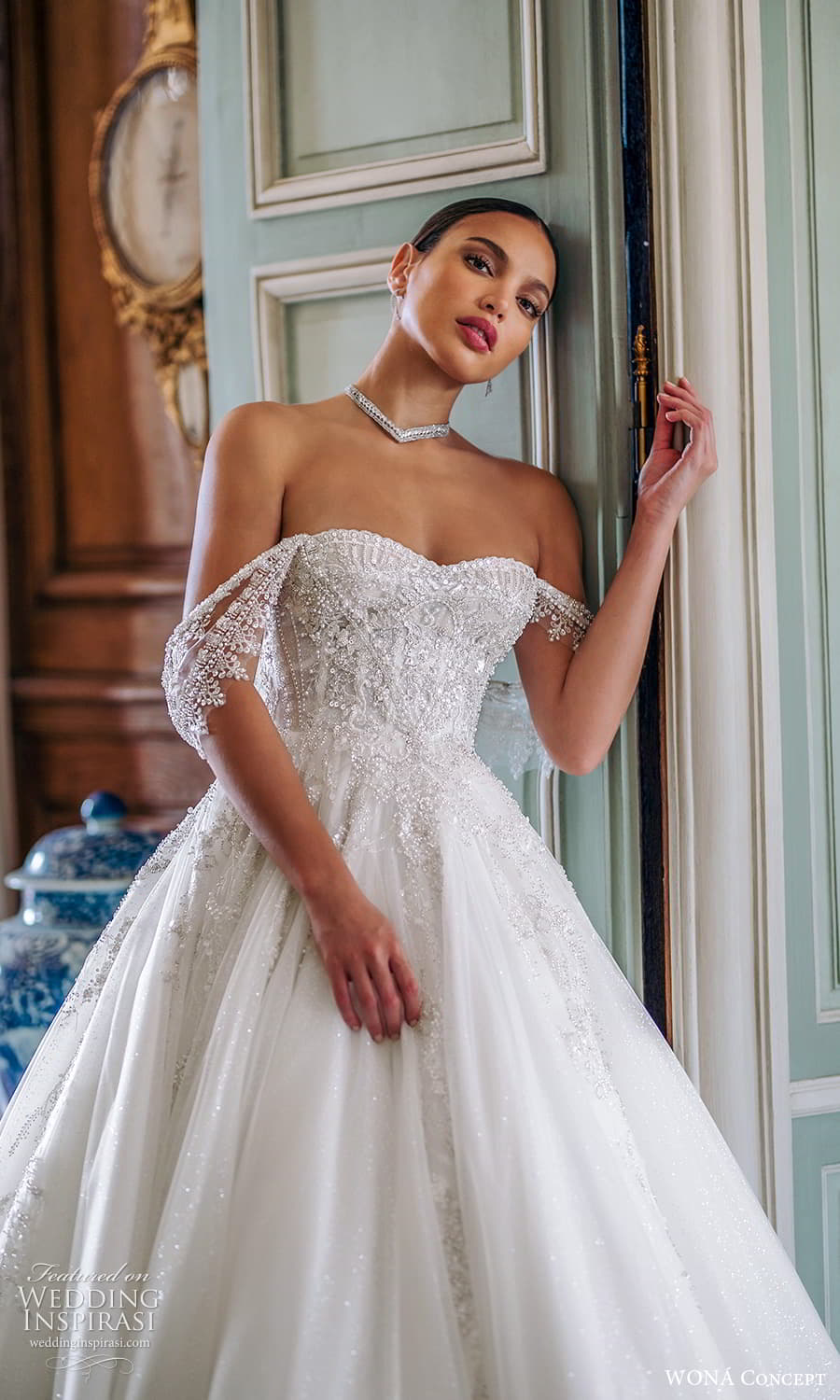 wona atelier 2023 bridal off shoulder strap swag sleeve strapless sweetheart neckline embellished bodice a line ball gown wedding dress chapel train (2) zv wona atelier 2023 bridal off shoulder strap swag sleeve strapless sweetheart neckline embellished bodice a line ball gown wedding dress chapel train (2) zv